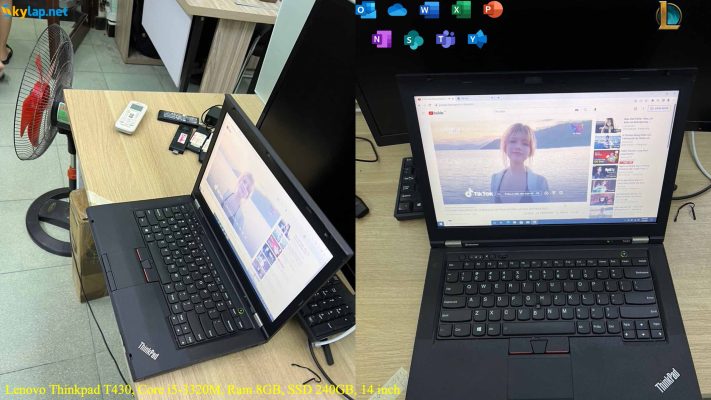 Lenovo Thinkpad T430, Core i5-3320M, Ram 4GB, SSD 120GB, 14 inch